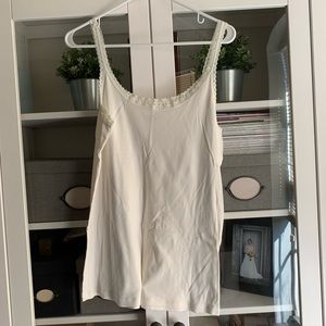 Cream colored tank top